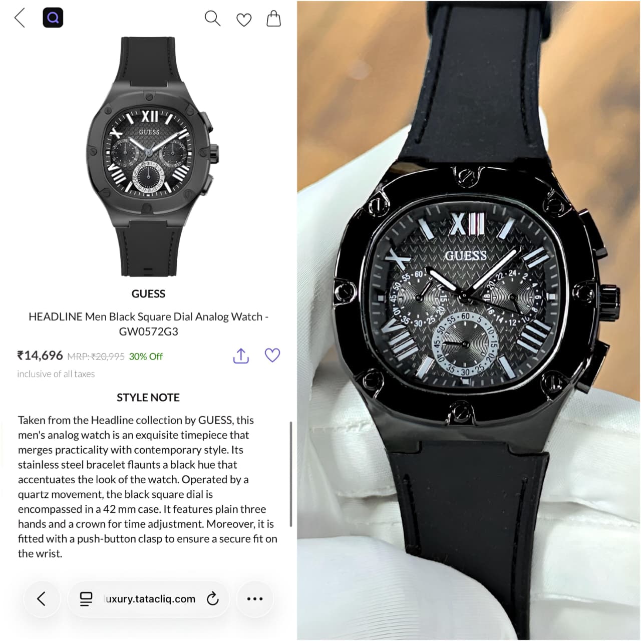 ✨ Guess “Headline” Chronograph